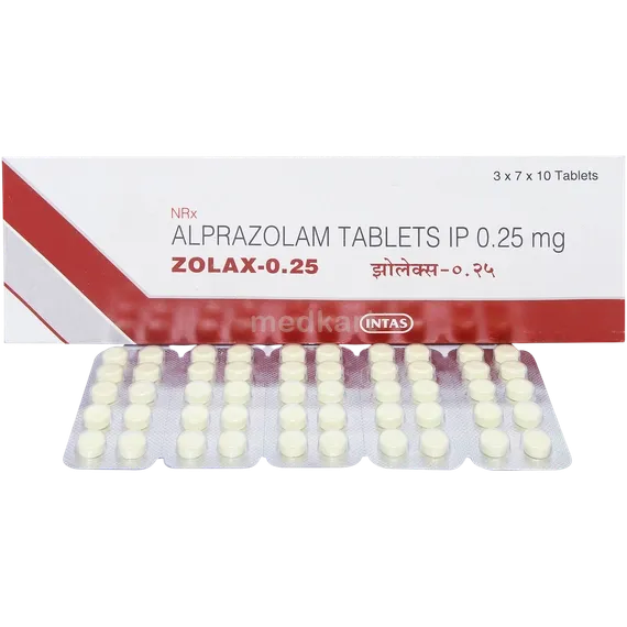 zolax 0.25mg tablet 10's